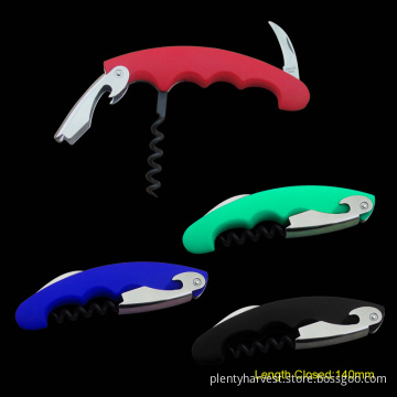 Waiter's Corkscrew with Rubberized ABS Handle (#193)